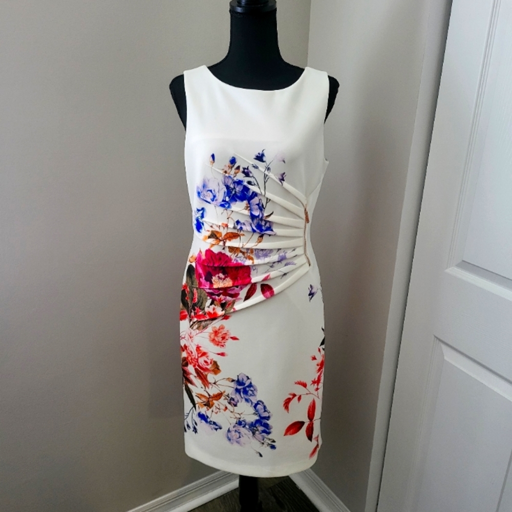 White floral dress